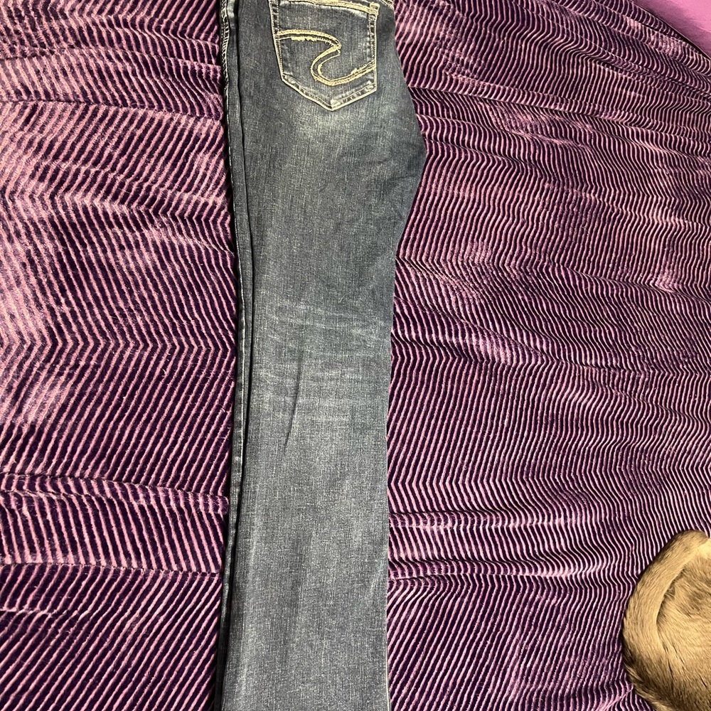 Silver Jeans Elyse Slim Boot in Classic Blue